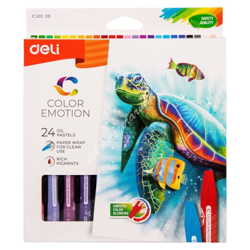 Deli olajpasztell 24-es hatszögletű Color Emotion C20120