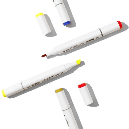 14- Sketch marker Deli kétvégű 12 darabos - 70803-12