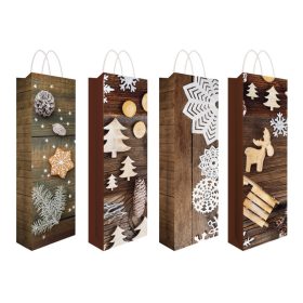 Dísztasak ital 12x36x9 cm, 4 mintával - 12103