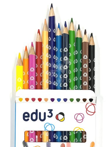 Edu3 színes háromszögletű ceruza (12db)  - 1201012