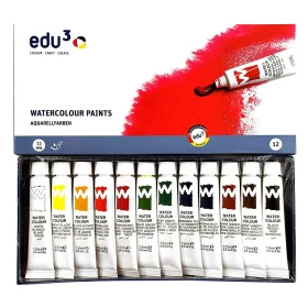 26- Akvarellfesték tubusos Edu3, 12 x 12 ml. - 4111212