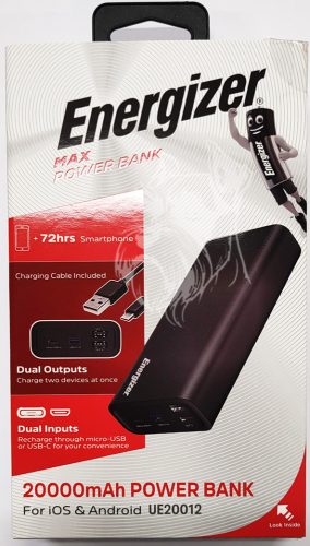 30- Energizer MAX Power Bank 20000 mAh