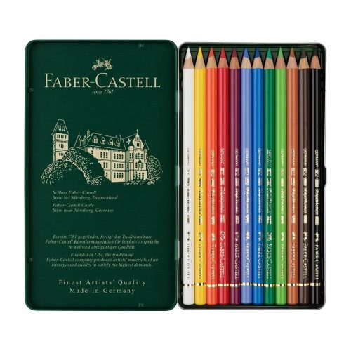 Faber-Castell Polychromos színes ceruza 12db fémdoboz (110012)