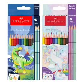 Színes ceruza Faber-Castell 10+3 darabos Unicorn/Dinosaur