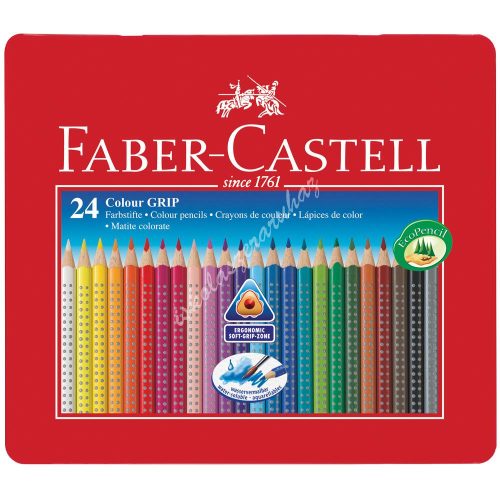 Faber-Castell Grip színes ceruza fémdobozban (24db)