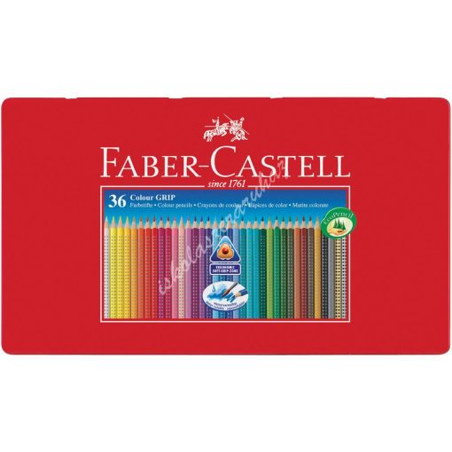 Faber-Castell színes ceruza Grip 36 db-os fém dobozban