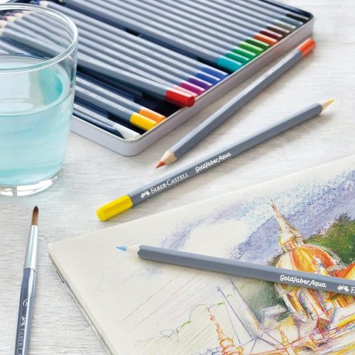 Faber-Castell Gold Faber Aqua akvarell ceruza 24db fémdoboz (114624)