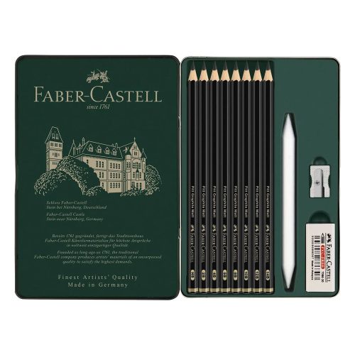 Faber-Castell Pitt Matt grafitceruza 11db fémdoboz (115220)