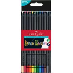   Faber-Castell színes ceruza háromszögletű 12 Black Edition 116412
