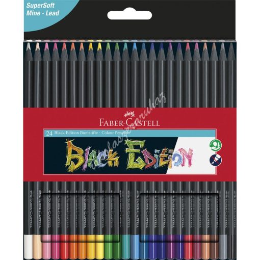 Faber-Castell színes ceruza háromszögletű 24 Black Edition