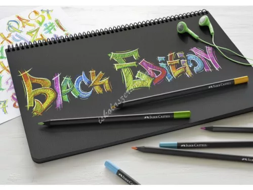 Faber-Castell Black Edition háromszögletű színes ceruza (24db)