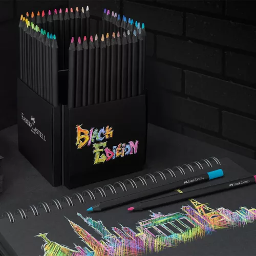 18 - Színes ceruza Faber-Castell Black Edition 50db készlet - 116450