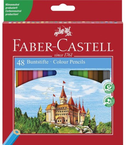 Faber-Castell színes ceruza 48 darabos, vármintás - 120148