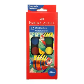 Faber-Castell vízfesték 12 színű kisgombos