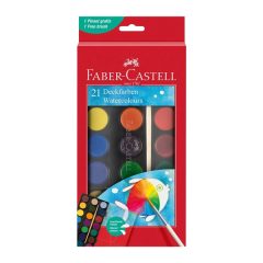 Faber-Castell vízfesték 21 darabos, nagygombos - 125027