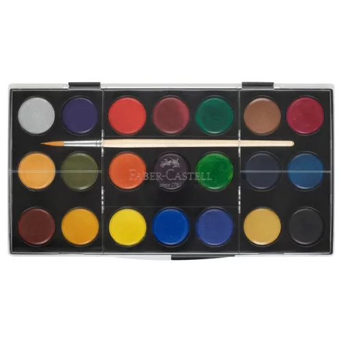 Faber-Castell vízfesték 21 darabos, nagygombos - 125027