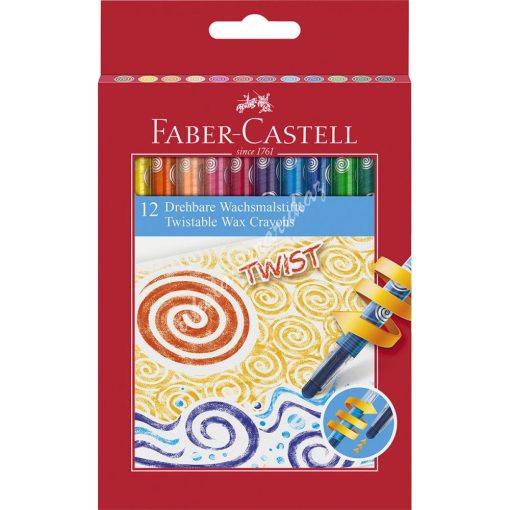 Faber-Castell Twist kitekerhető zsírkréta 12es