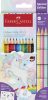 Faber Castell Grip + Sparkle színes ceruza (10db)+3  - 201542