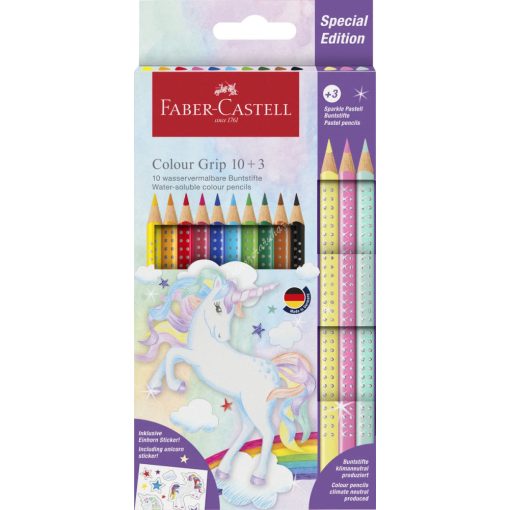 Faber Castell színes ceruza 10+3 darabos Grip + Sparkle - 201542