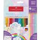 Faber-Castell Grip + Sparkle színes ceruza (18db)+6 - 201543