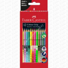 Faber-Castell színes ceruza Grip 12 db-os (pasztell-neon)