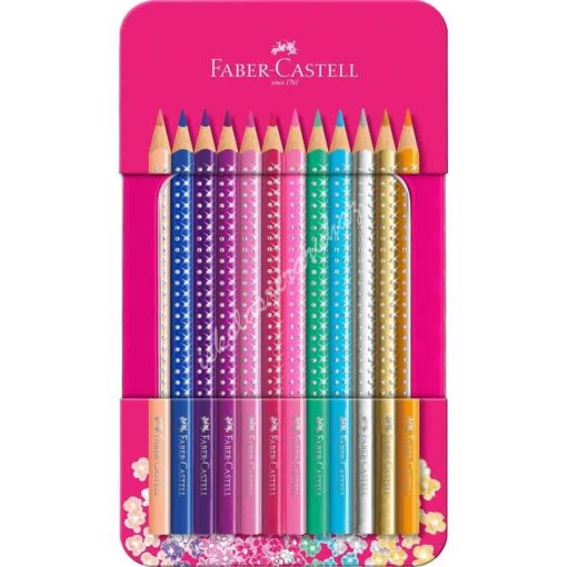 Faber Castell színes ceruza Sparkle 12 db-os fém dobozban 201737