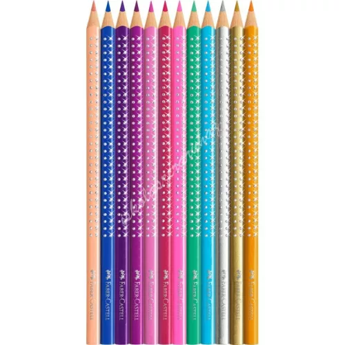 Faber-Castell Sparkle színes ceruza fém dobozban (12db) - 201737