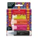 Szövegkiemelő Faber-Castell 4 darabos Glassy NEON - 254693