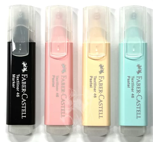 Szövegkiemelő Faber-Castell 4 darabos Glassy PASZTELL - 254694