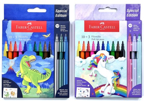 Filc Faber-Castell 10+3 darabos Unicorn/Dinosaur
