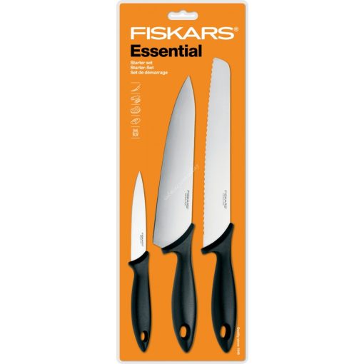 Fiskars Essential kés készlet 3 darabos - 1023784