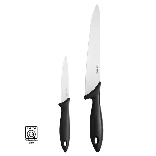 31- Kés Fiskars Essential szakácskészlet, 2 darabos (1065582)