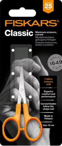 Fiskars körömvágó olló hajlított 10 cm - 859808