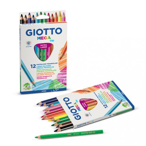 Giotto Mega Tri Jumbo háromszögletű színes ceruza (12db)