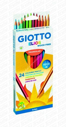 Giotto Elios famentes háromszögletű színes ceruza (24db)