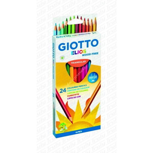 Giotto Elios famentes háromszögletű színes ceruza 24-es