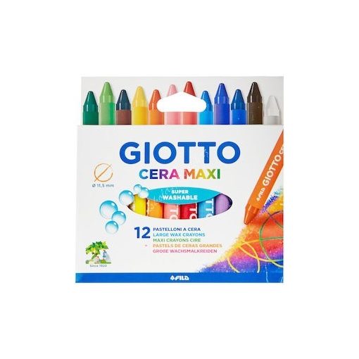 Zsírkréta 12 db-os Giotto Cera - Maxi