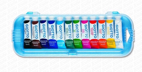 Giotto tubusos tempera készlet, 12 db-os, 7,5ml