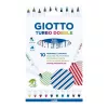 Giotto Turbo Dobble kétvégű filctollkészlet (10db)