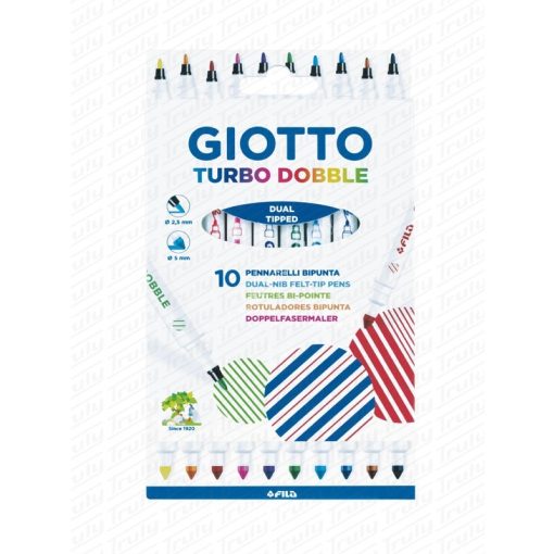 Giotto Turbo Dobble kétvégű 10 darabos filctollkészlet