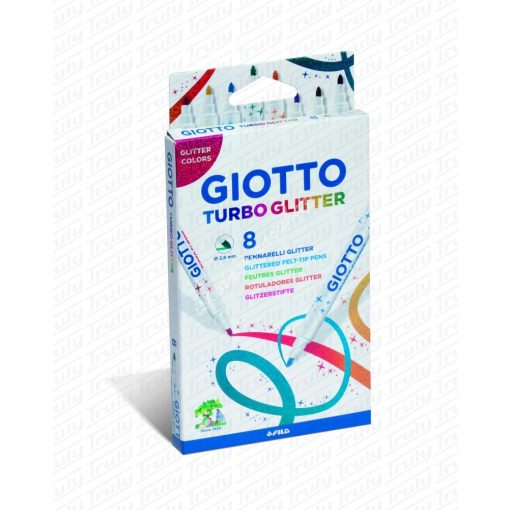 Giotto Turbo Glitter csillámos filctoll 8as