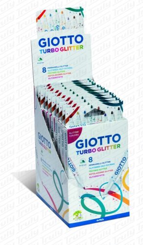 Giotto Turbo Glitter csillámos filctoll készlet (8db)