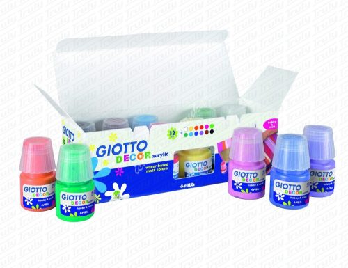 Giotto Decor tégelyes akrilfesték 12x25ml - 530600
