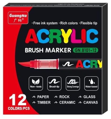 Akrilfilc 12 darabos ecsetes - 8101-12