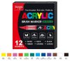 Akrilfilc 12 darabos ecsetes - 8101-12