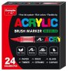 Akrilfilc 24 darabos ecsetes - 8101-24