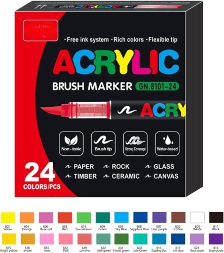 Akrilfilc 24 darabos ecsetes - 8101-24