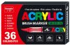 Akrilfilc 36 darabos ecsetes - 8101-36