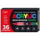 Akrilfilc 36 darabos ecsetes - 8101-36