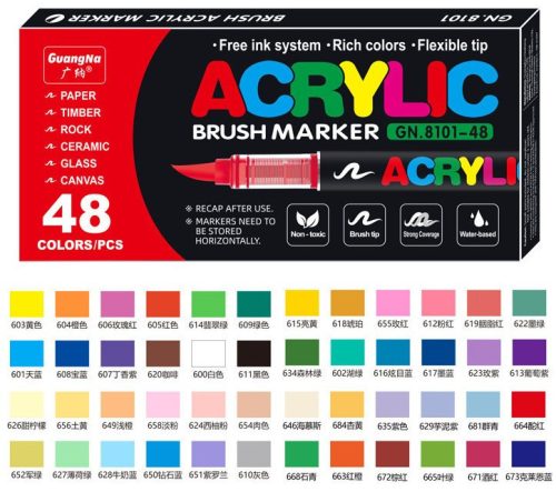 Akrilfilc 48 darabos ecsetes - 8101-48